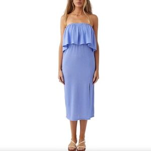 NEW! O’NEILL Kole Midi Dress Periwinkle Blue/Purple Size XS